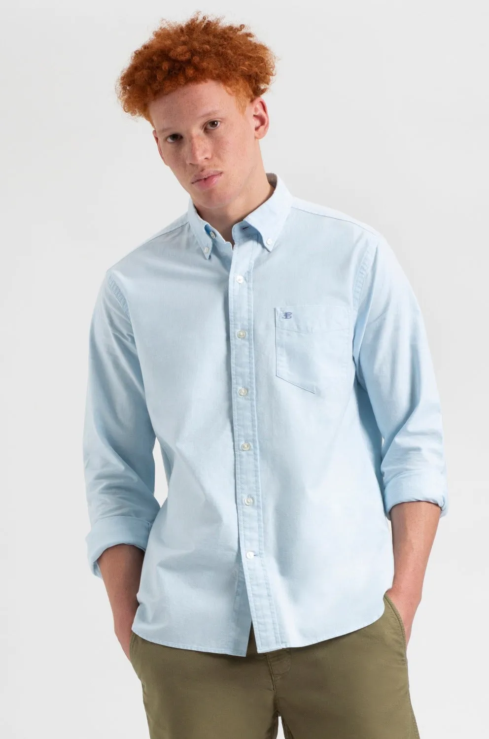 St. Ives Resort Oxford Shirt - Sky sold by Ben Sherman product image thumbnail 4