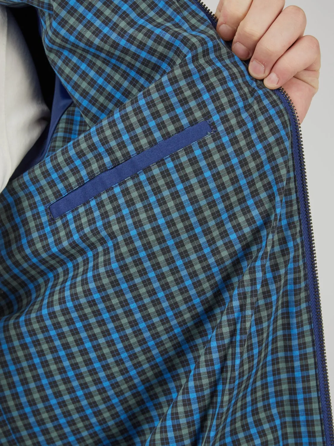 Signature Harrington Jacket - Royal sold by Ben Sherman product image thumbnail 4