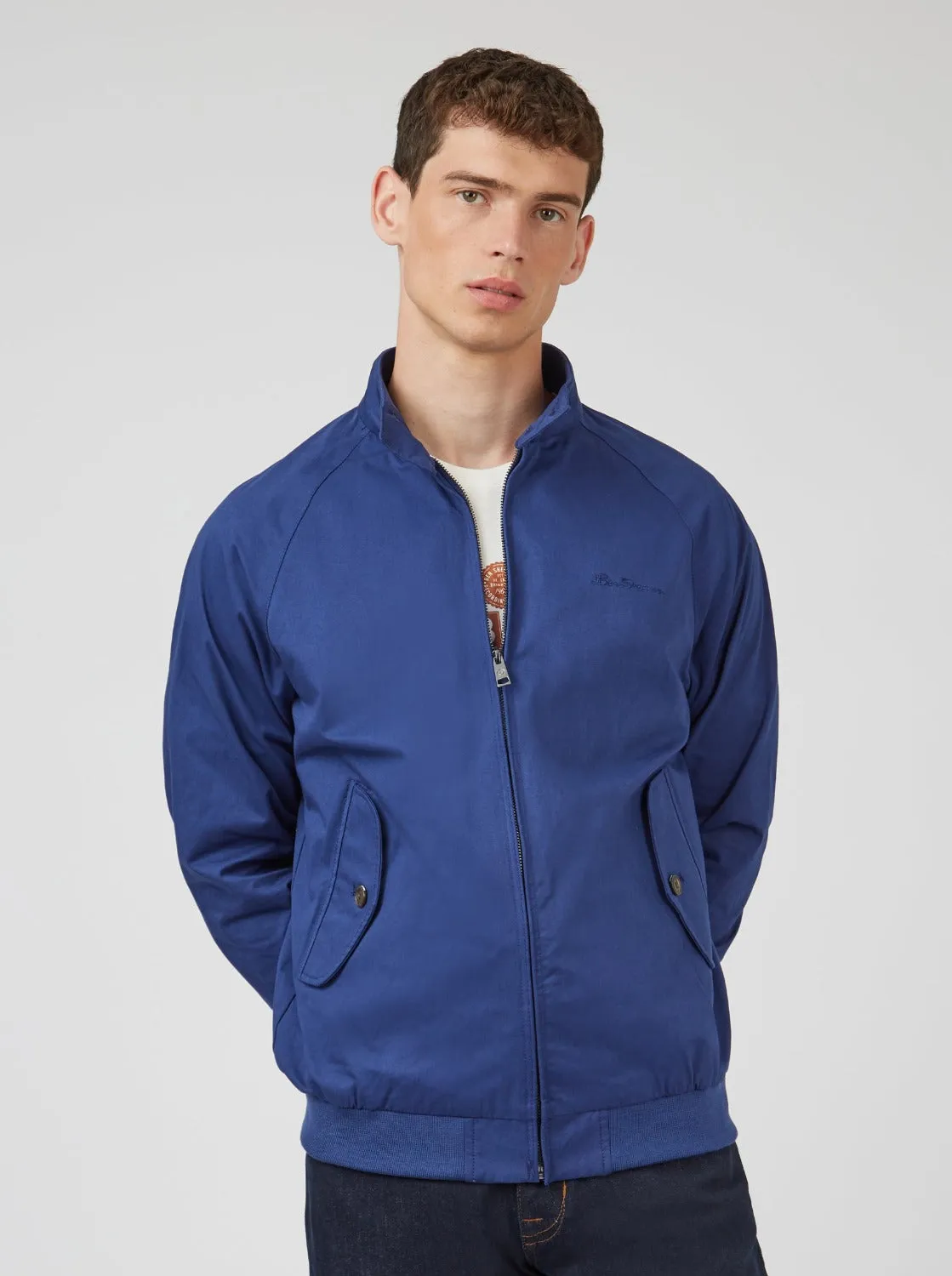 Signature Harrington Jacket - Royal sold by Ben Sherman product image thumbnail 2