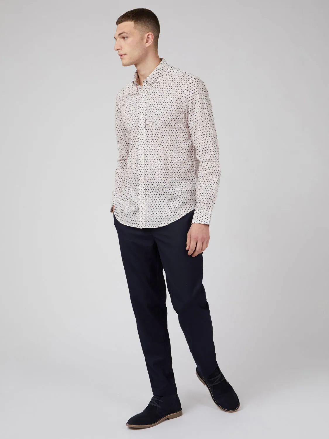 Mod Dash Print Long-Sleeve Shirt sold by Ben Sherman product image thumbnail 4