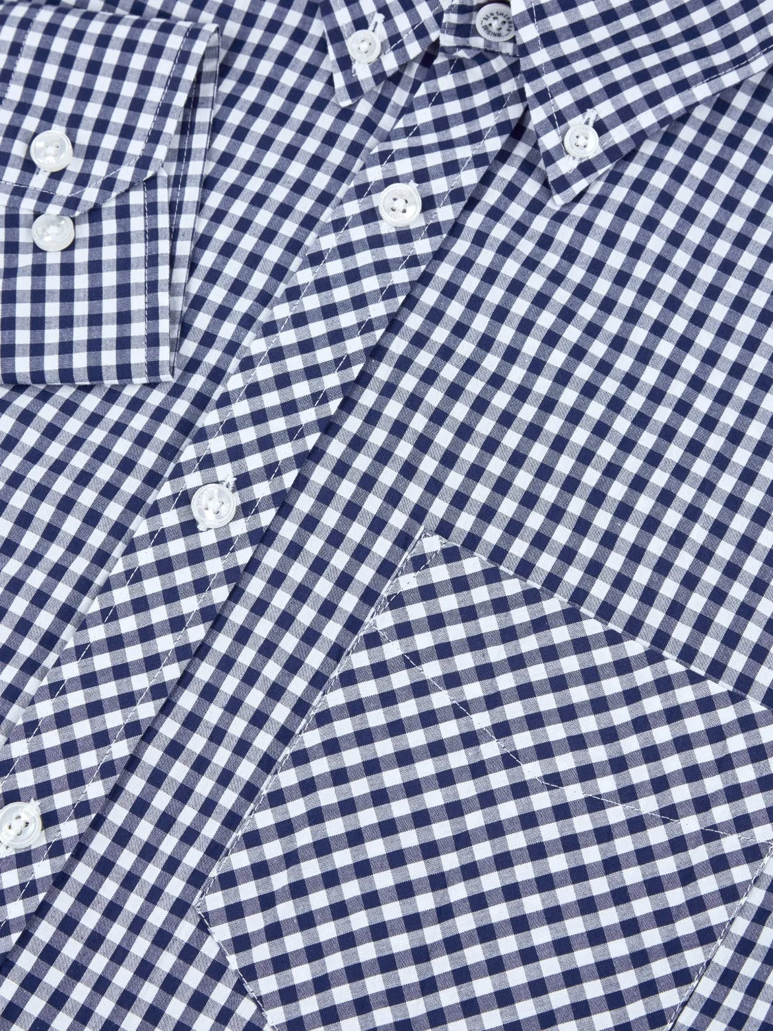 Signature Long-Sleeve Gingham Shirt - Dark Blue sold by Ben Sherman product image thumbnail 2