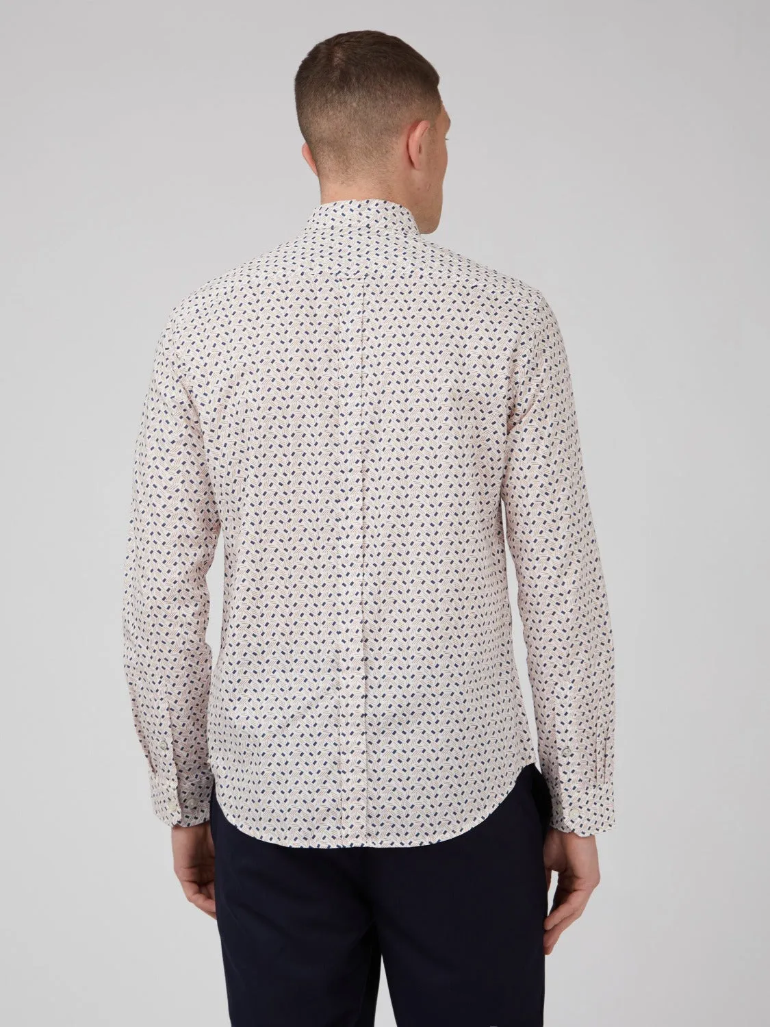 Mod Dash Print Long-Sleeve Shirt sold by Ben Sherman product image thumbnail 5