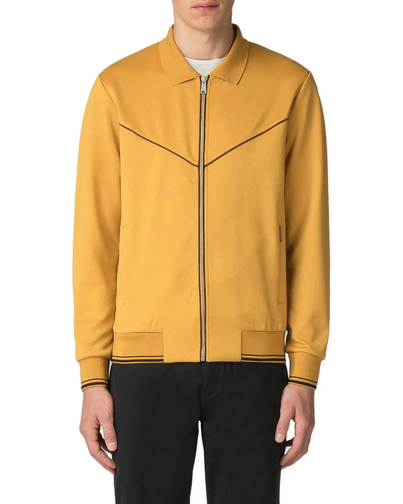Tricot Track Top Jacket - Yellow sold by Ben Sherman