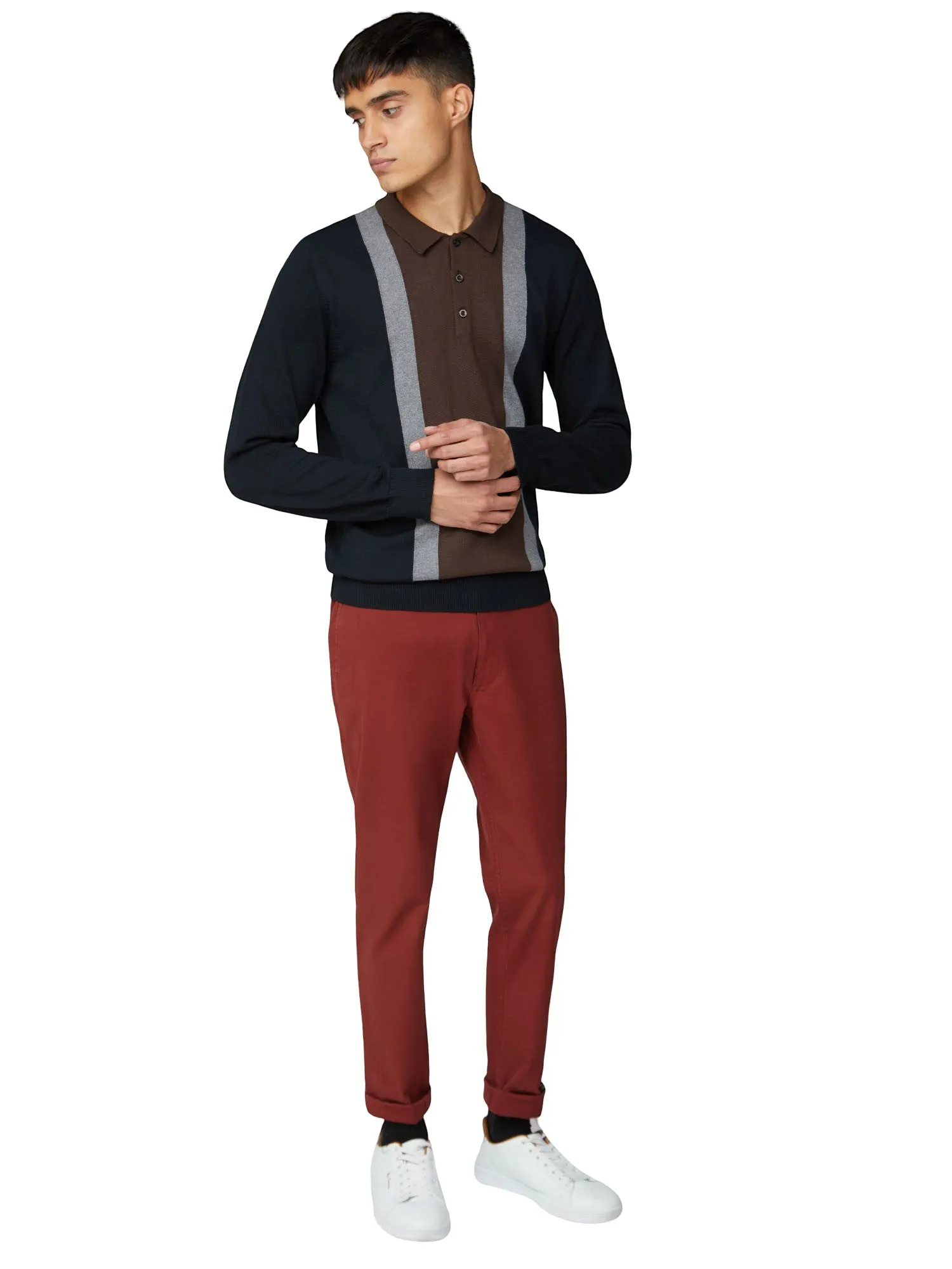 Slim Stretch Chino Pant - Chestnut sold by Ben Sherman product image thumbnail 4