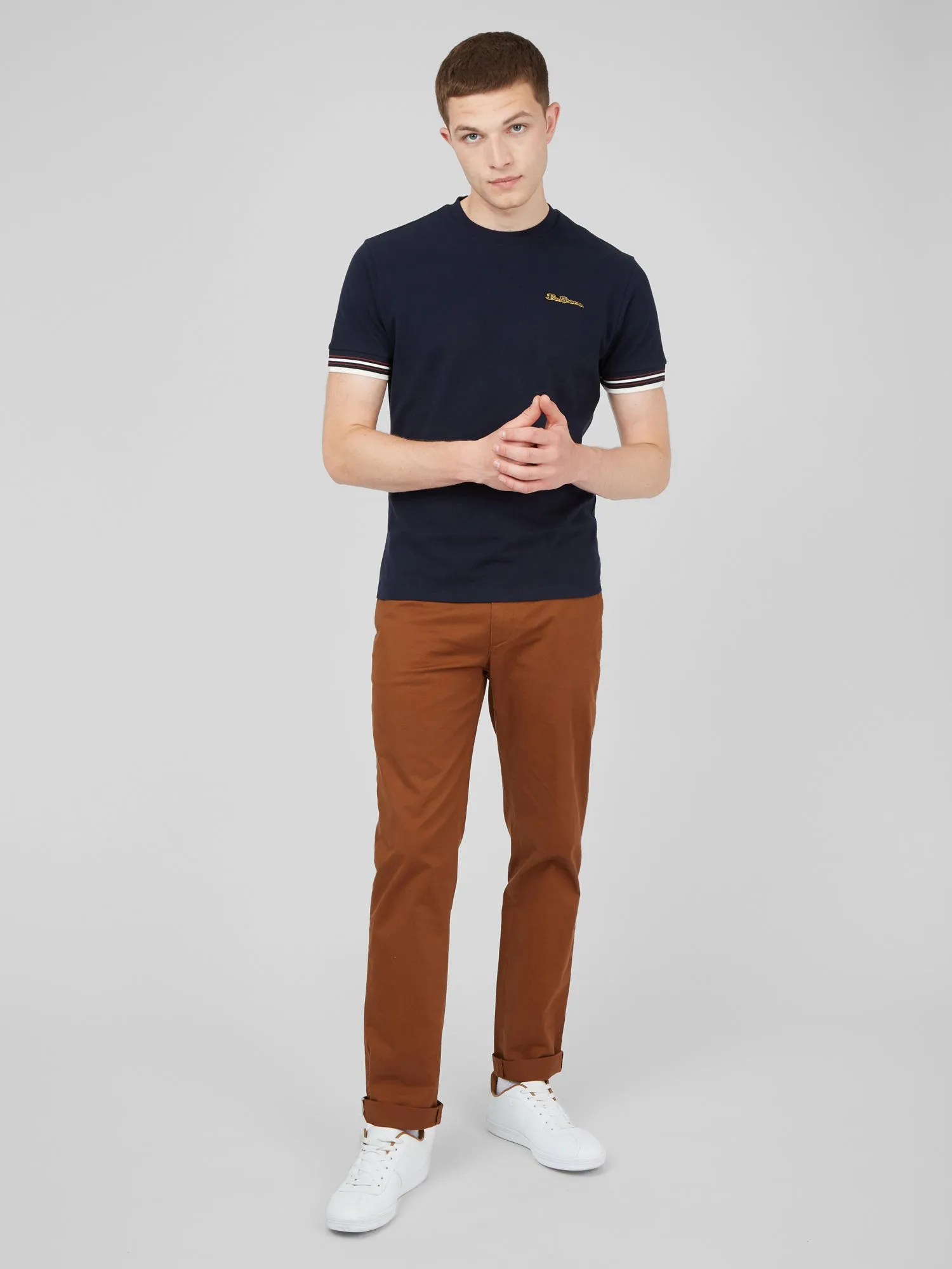 Signature Slim Stretch Chino Pant - Light Brown sold by Ben Sherman product image thumbnail 5