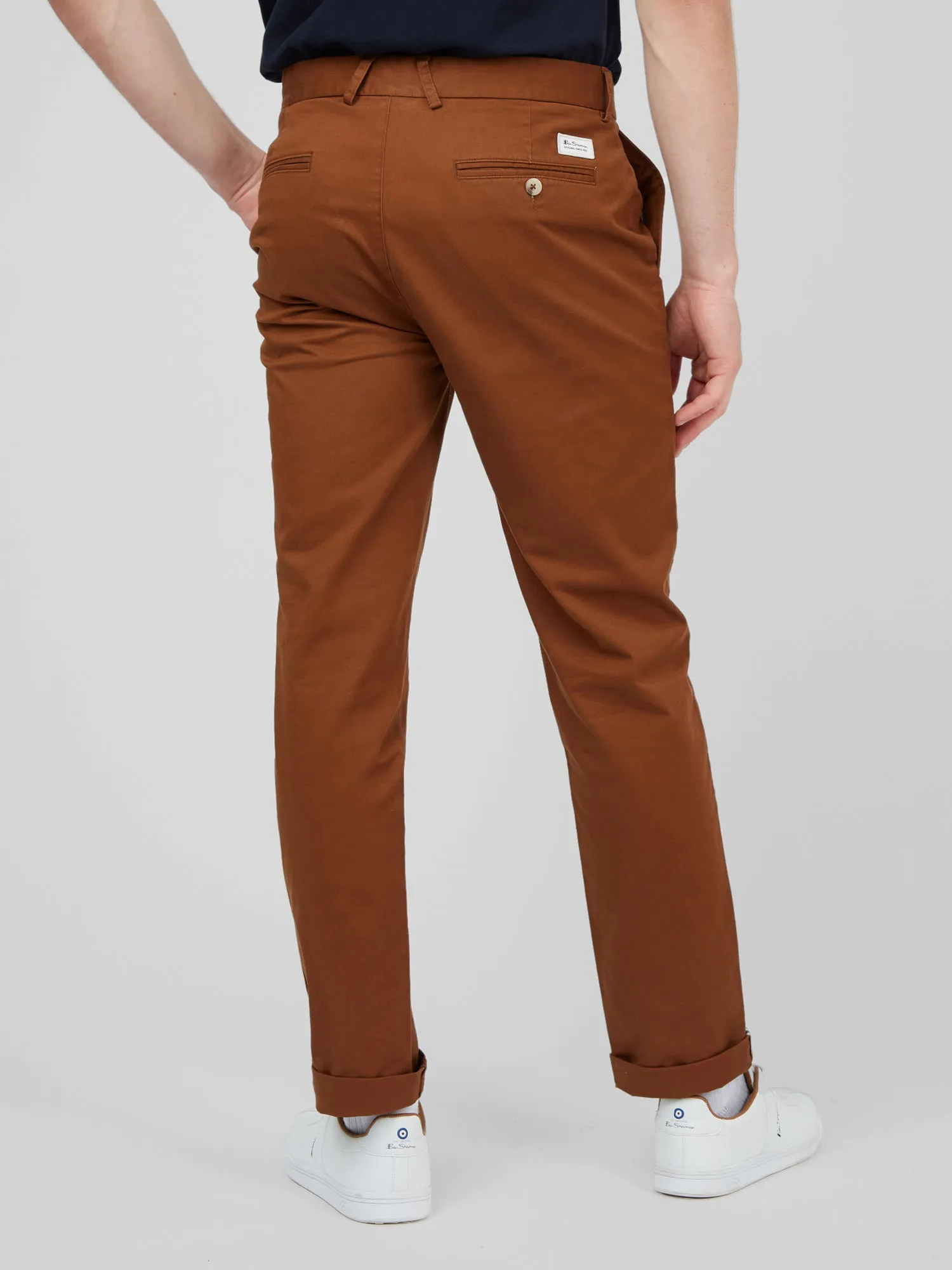 Signature Slim Stretch Chino Pant - Light Brown sold by Ben Sherman product image thumbnail 2