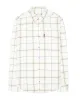 Oversized Herringbone Check Shirt - Ivory sold by Ben Sherman