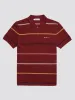 Fine Stripe Jersey Polo - Claret sold by Ben Sherman