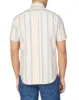 Short-Sleeve Block-Stripe Shirt - Anise sold by Ben Sherman