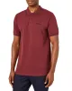 Script Tipped Pique Polo Shirt - Wine/Black sold by Ben Sherman