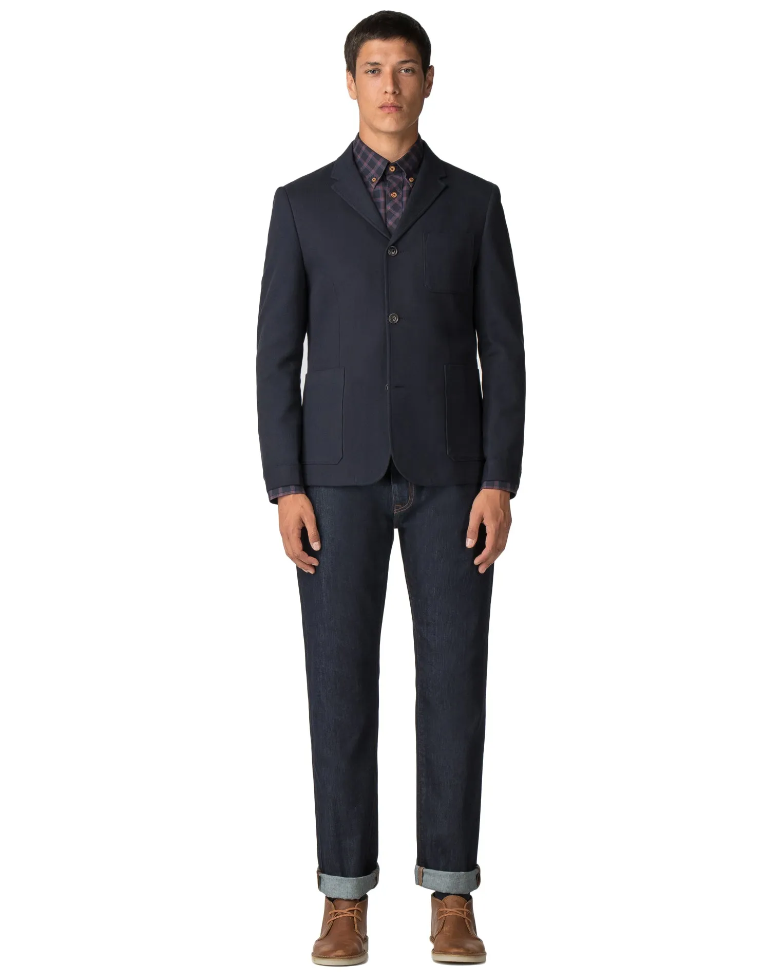 Utility Texture Blazer - Dark Navy sold by Ben Sherman product image thumbnail 3