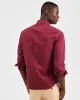 Beatnik Oxford Garment Dye Shirt - Burgundy sold by Ben Sherman