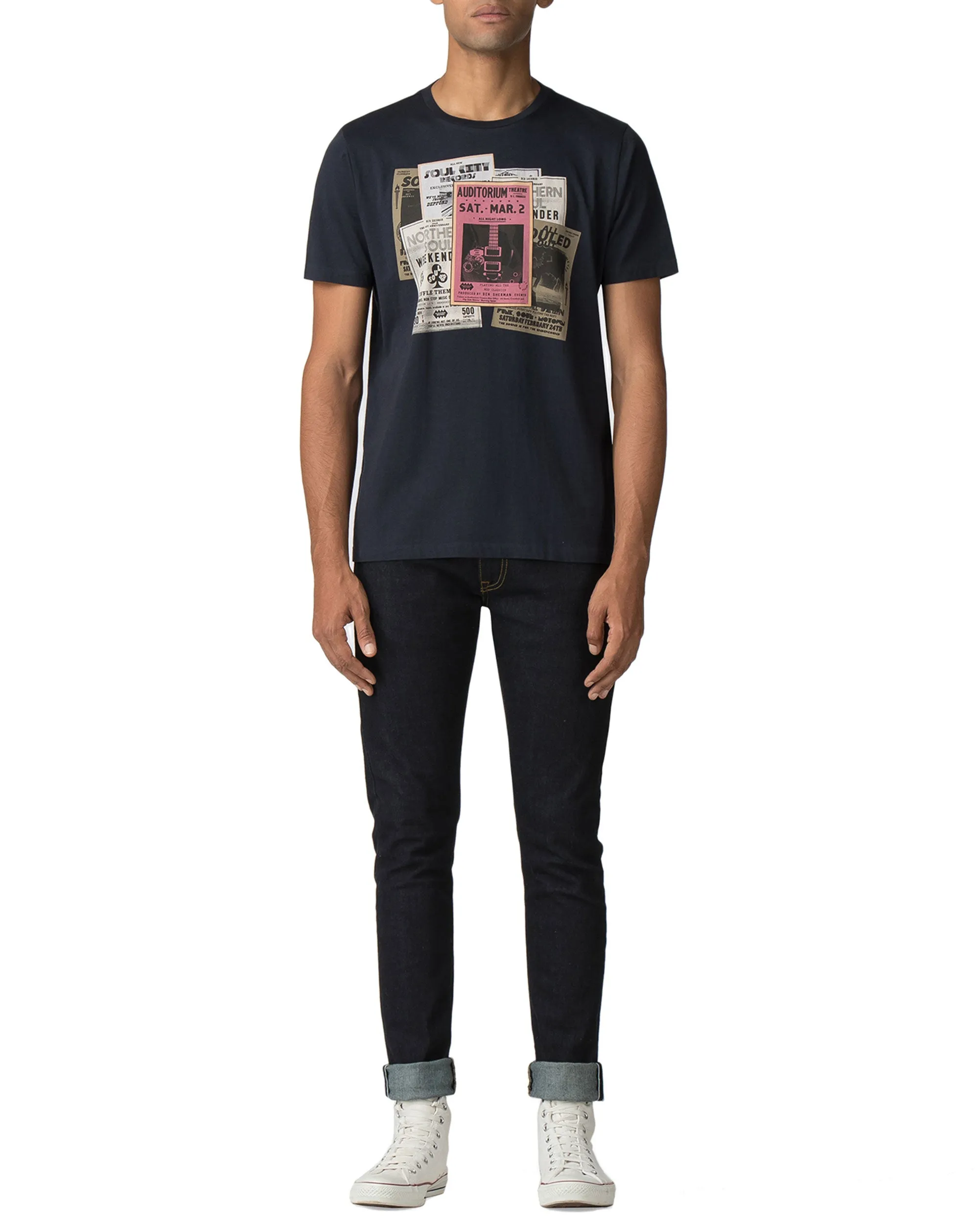 Flyer Art Graphic Tee - Midnight Navy sold by Ben Sherman product image thumbnail 2