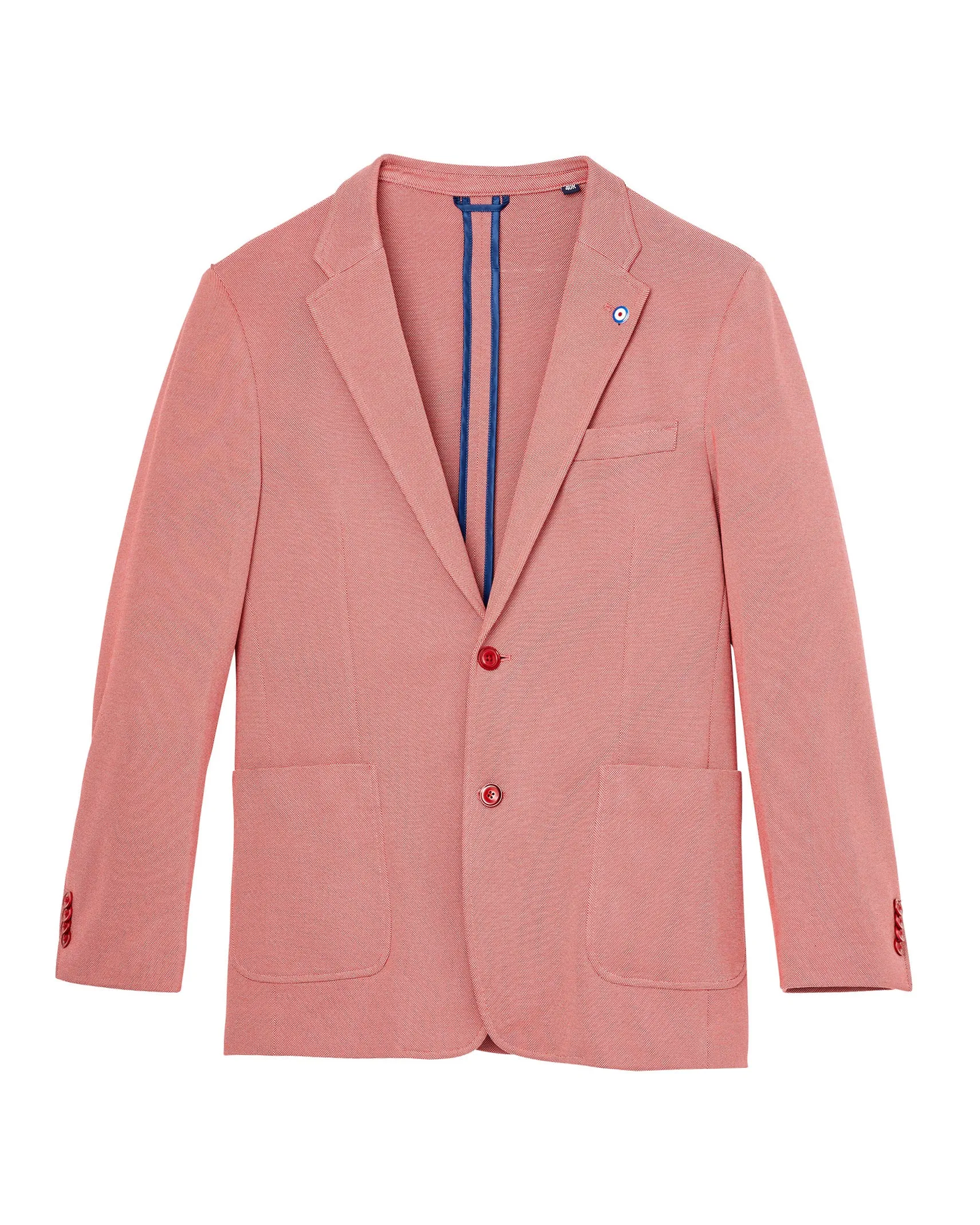 Hill Two-Button Sportcoat Jacket - Red sold by Ben Sherman product image thumbnail 5