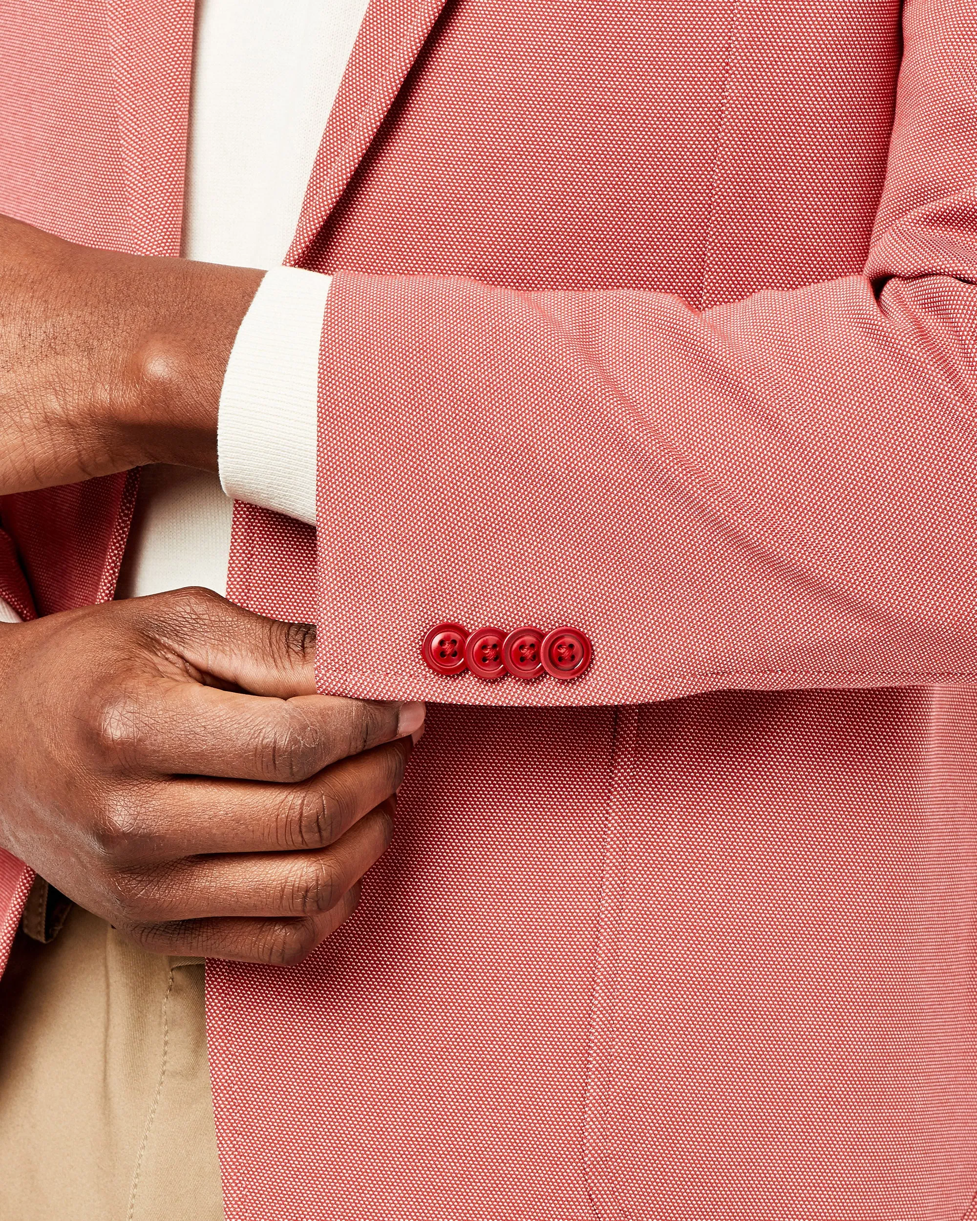 Hill Two-Button Sportcoat Jacket - Red sold by Ben Sherman product image thumbnail 3