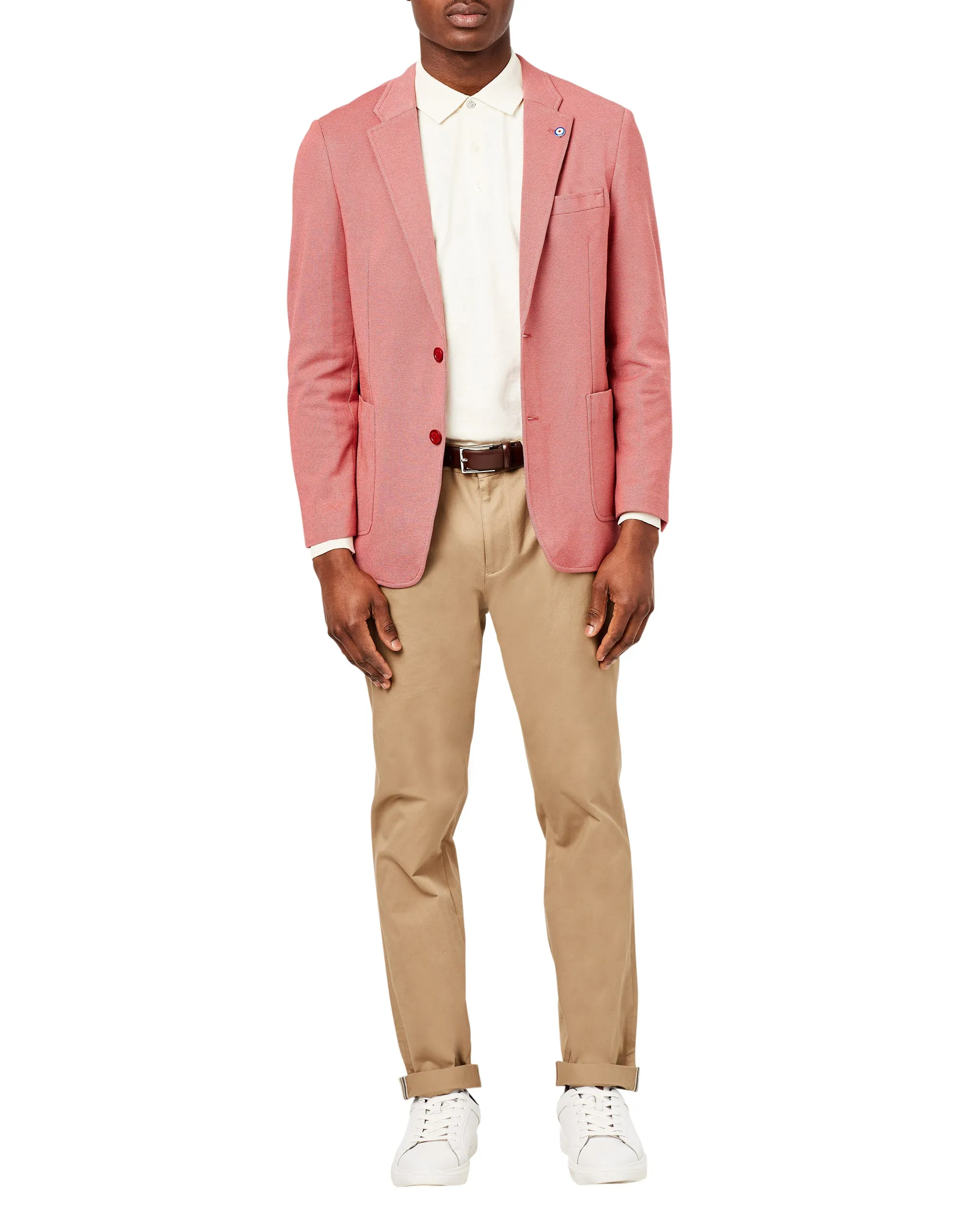 Hill Two-Button Sportcoat Jacket - Red sold by Ben Sherman product image thumbnail 4