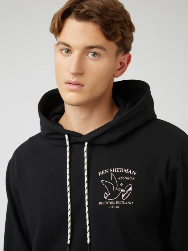 Brighton Records Graphic Hoodie made by Ben Sherman