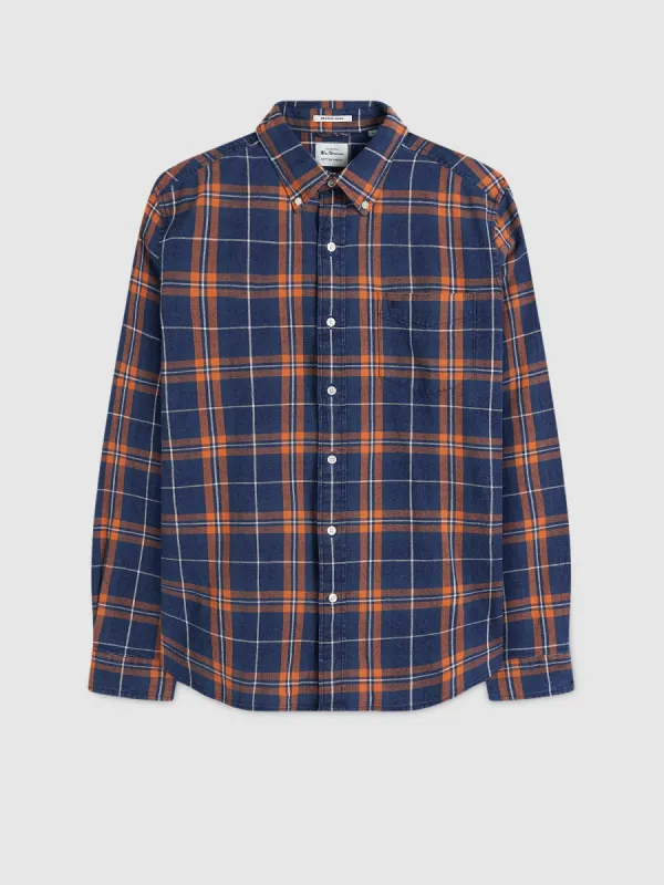 Dalston Blues Grindle Check Overshirt sold by Ben Sherman