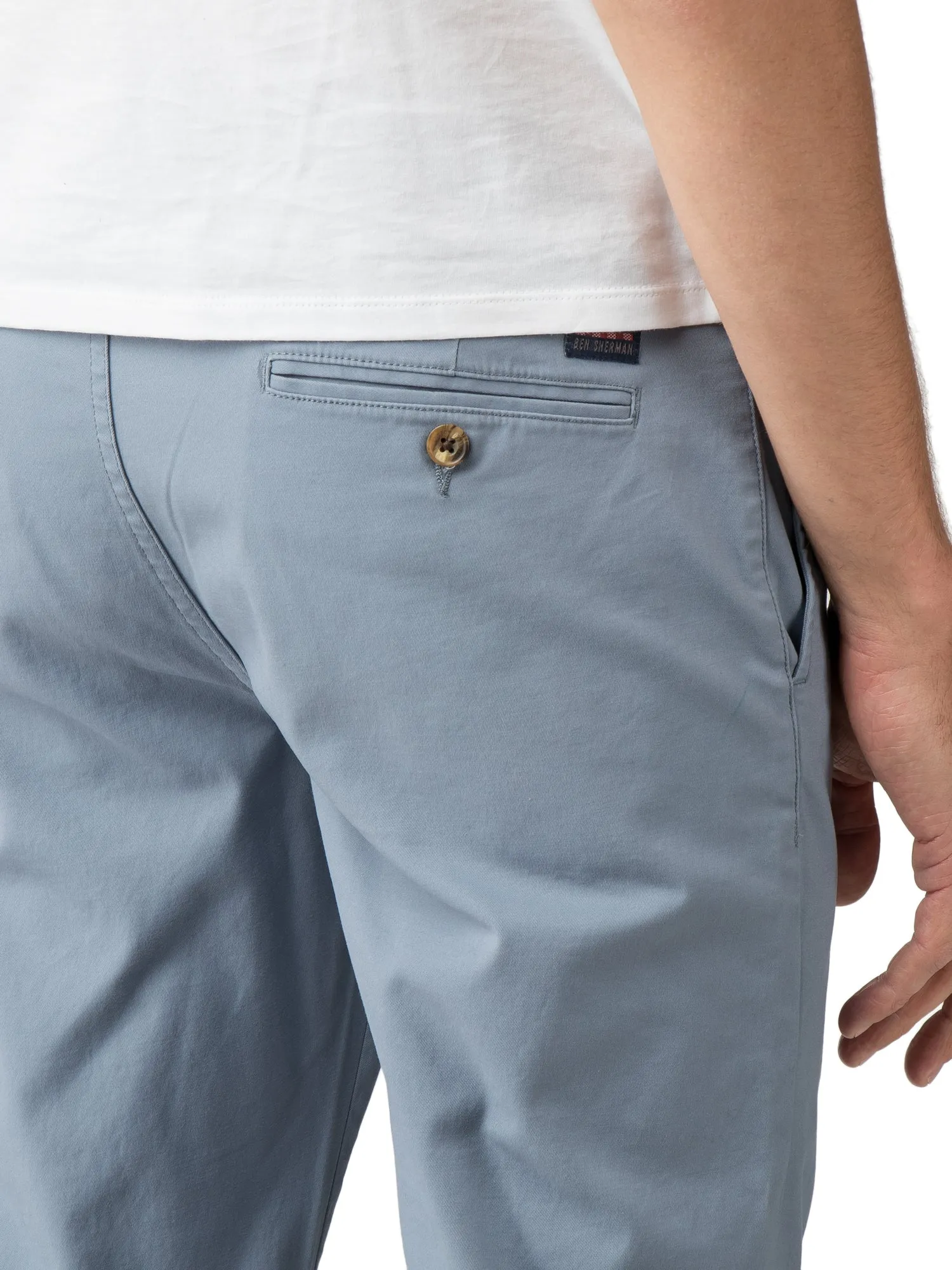 Slim Stretch Chino Pant - Washed Blue sold by Ben Sherman product image thumbnail 5