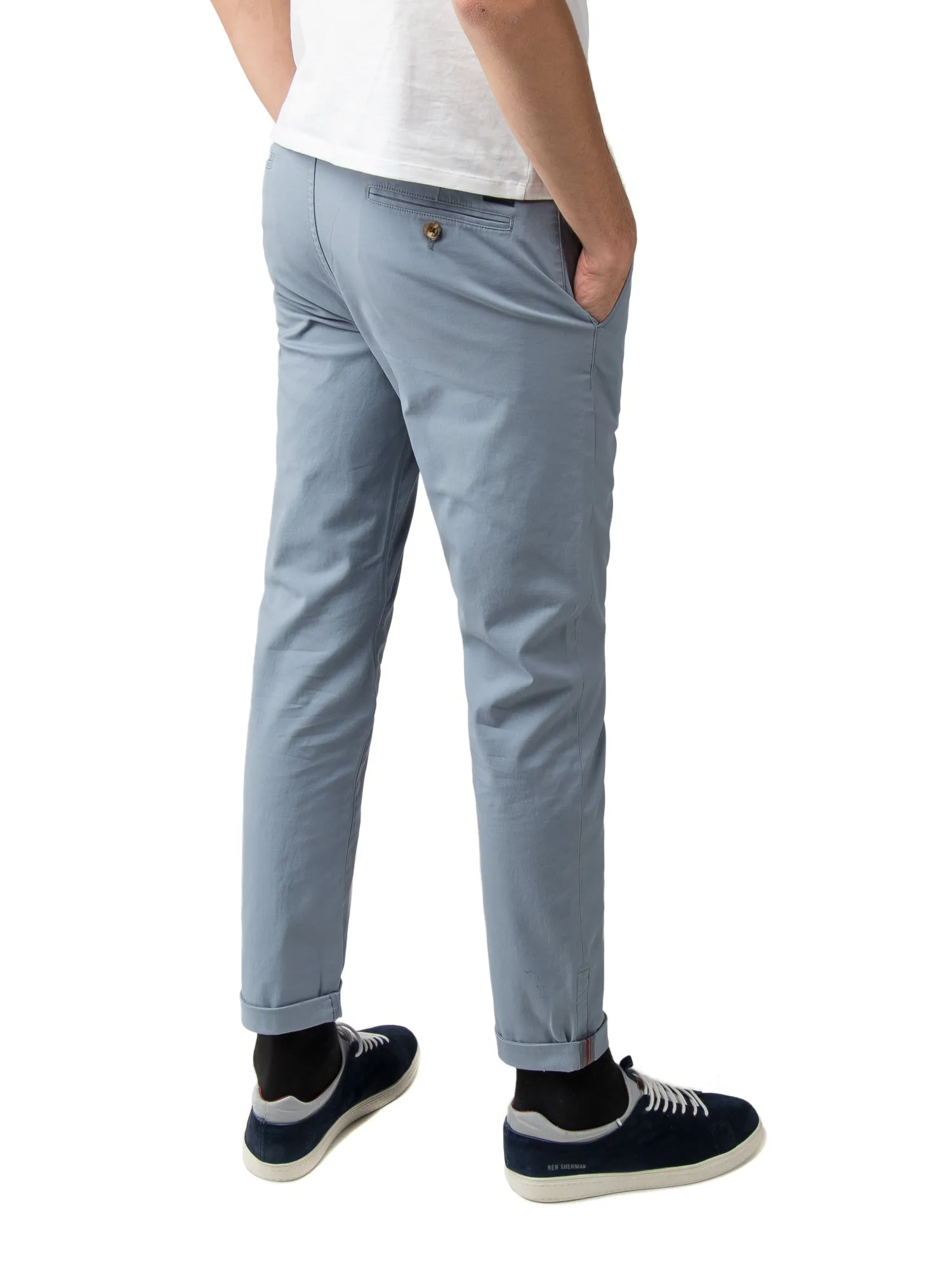 Slim Stretch Chino Pant - Washed Blue sold by Ben Sherman product image thumbnail 4