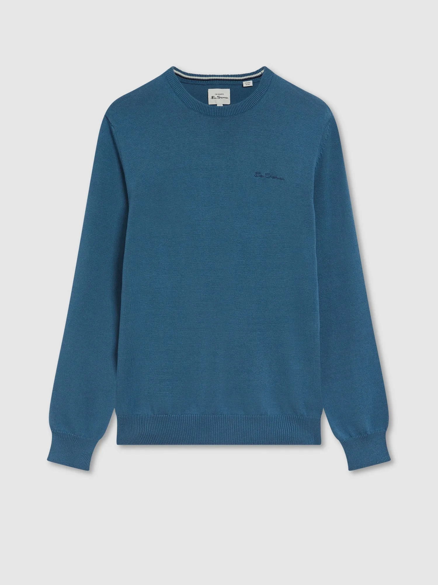 Signature Knit Crewneck - Blue Shadow sold by Ben Sherman