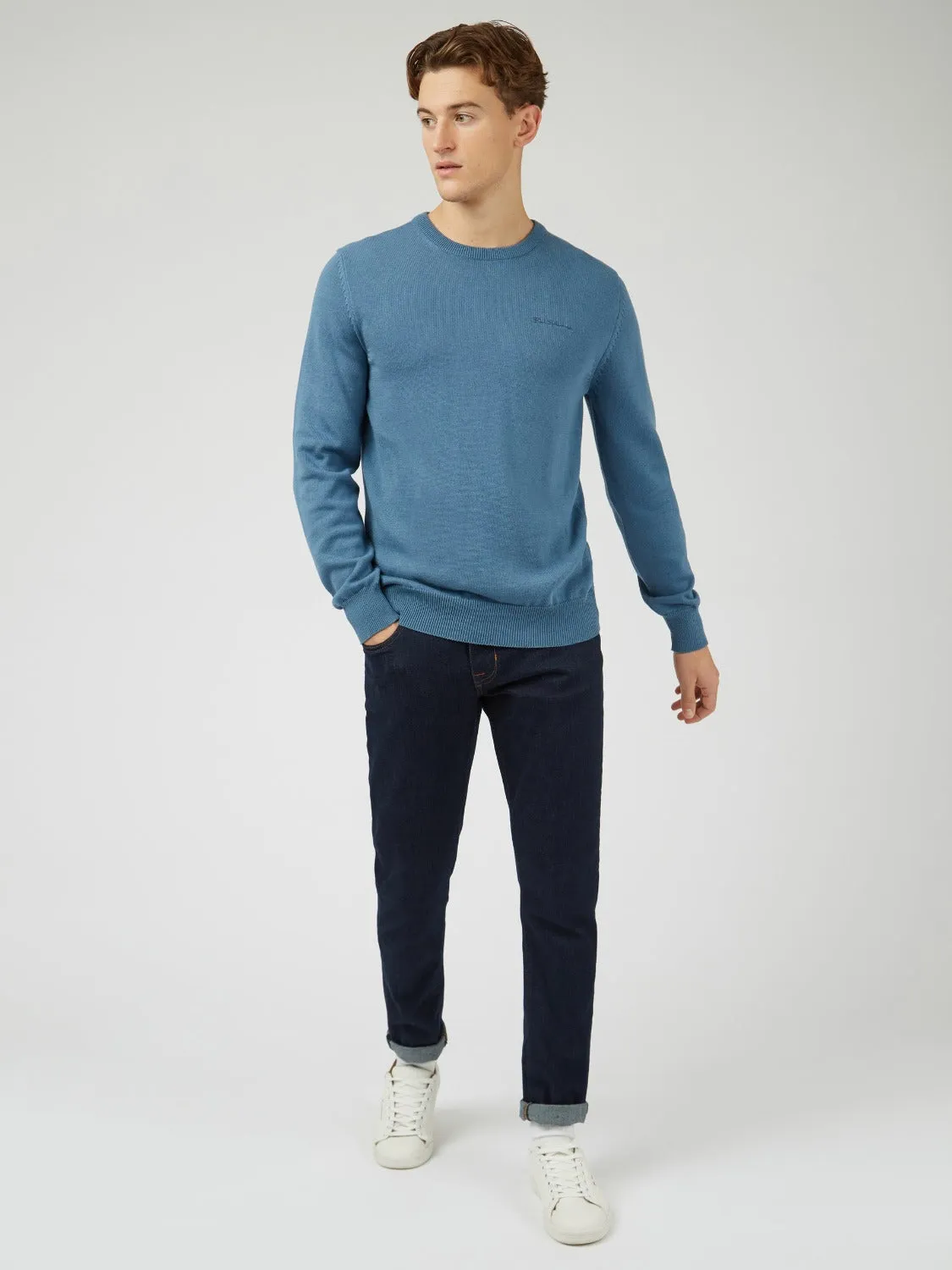 Signature Knit Crewneck - Blue Shadow sold by Ben Sherman product image thumbnail 5
