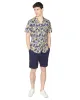 Short-Sleeve Botanical-Print Shirt - Pale Yellow sold by Ben Sherman
