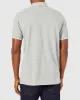 Script Tipped Pique Polo Shirt - Grey/White sold by Ben Sherman