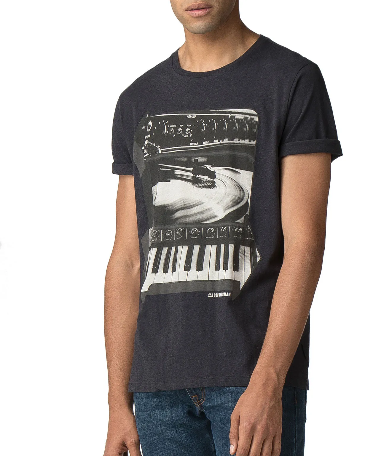 Studio Photo Graphic Tee - Black sold by Ben Sherman