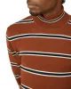 Stripe Roll Neck Sweater - Chestnut sold by Ben Sherman