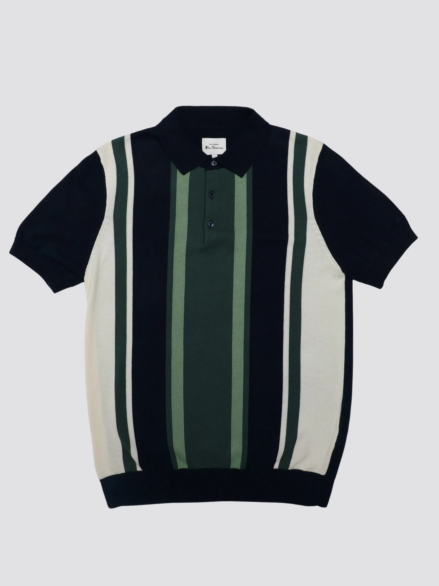 Signature Vertical Stripe Polo - Dark Navy sold by Ben Sherman product image thumbnail 4