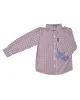 Boys' Red & Blue Gingham Plaid Yarn Dyed Shirt (Sizes 8-18) sold by Ben Sherman