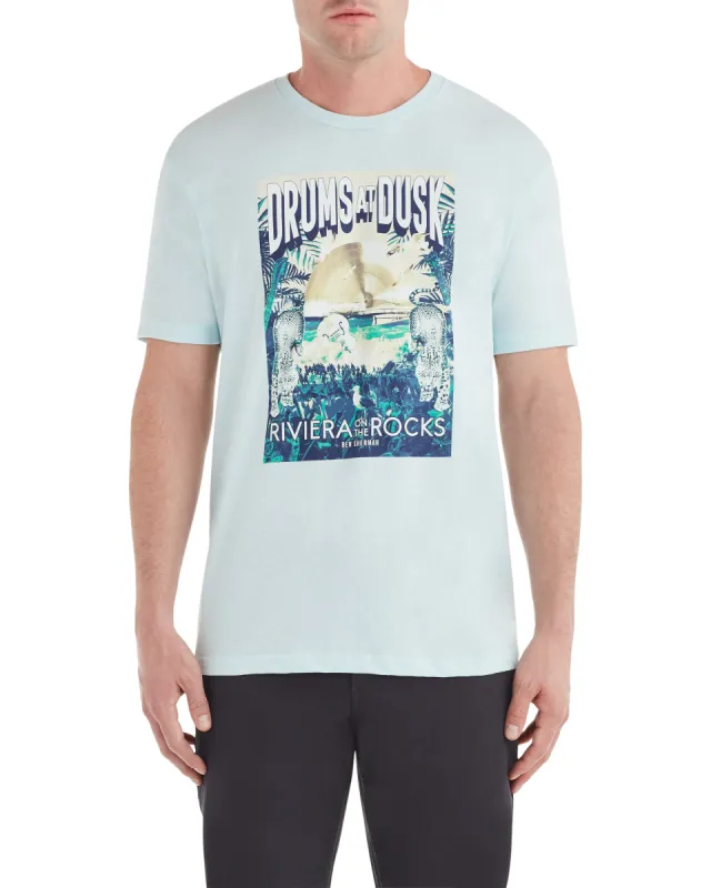 Riviera Drums Graphic Tee - Mint sold by Ben Sherman