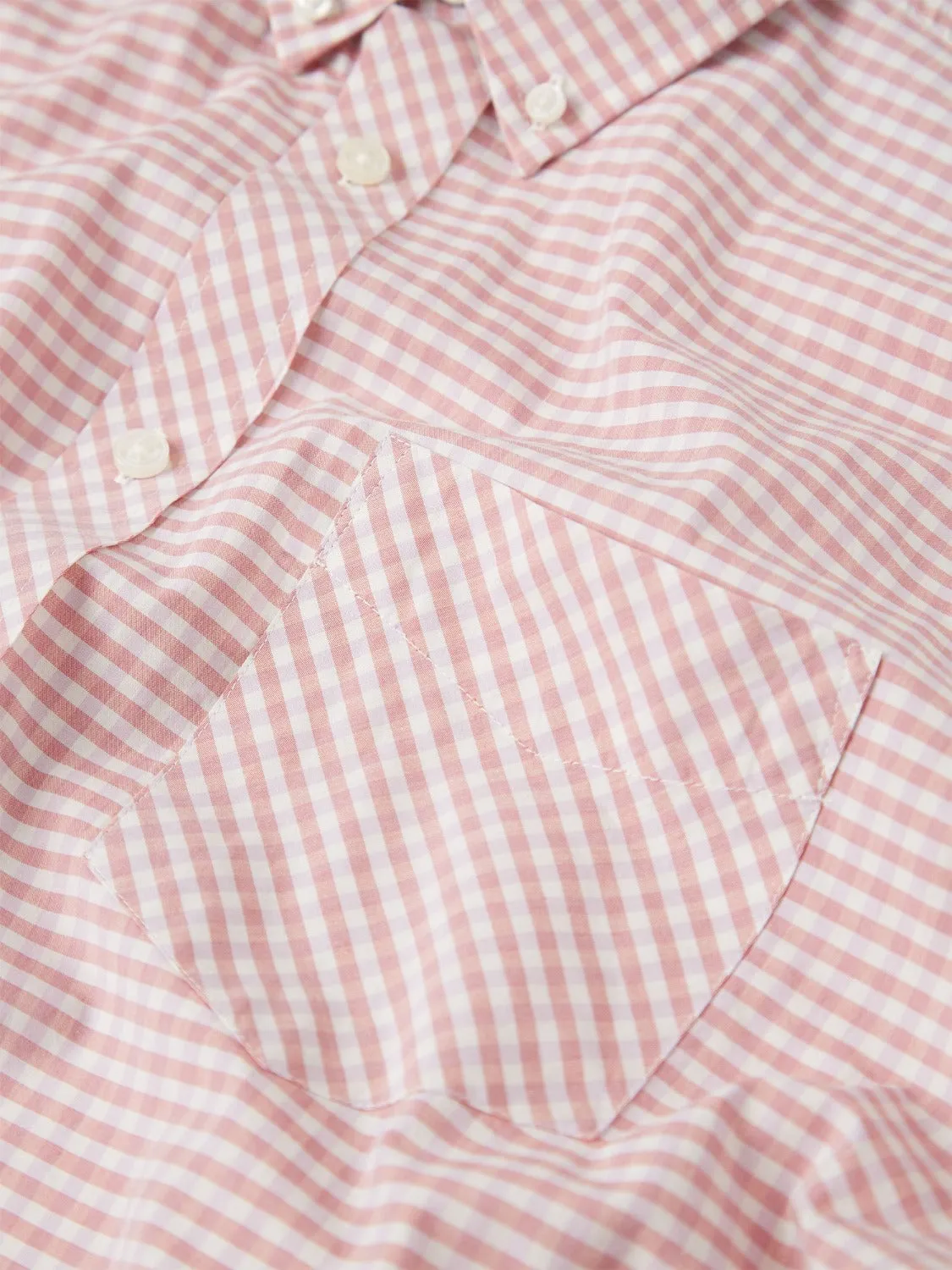Signature Gingham Long-Sleeve Shirt - Raspberry sold by Ben Sherman product image thumbnail 4