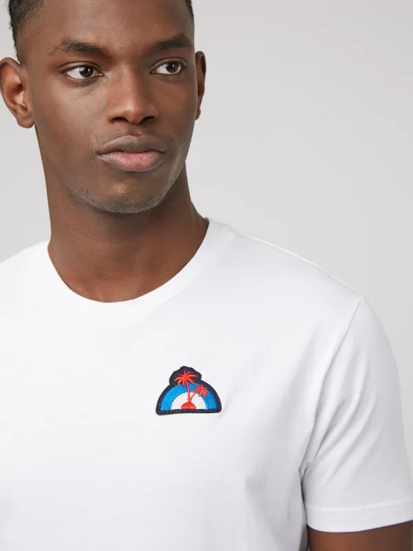 Palm Logo Embroidered Graphic Tee made by Ben Sherman