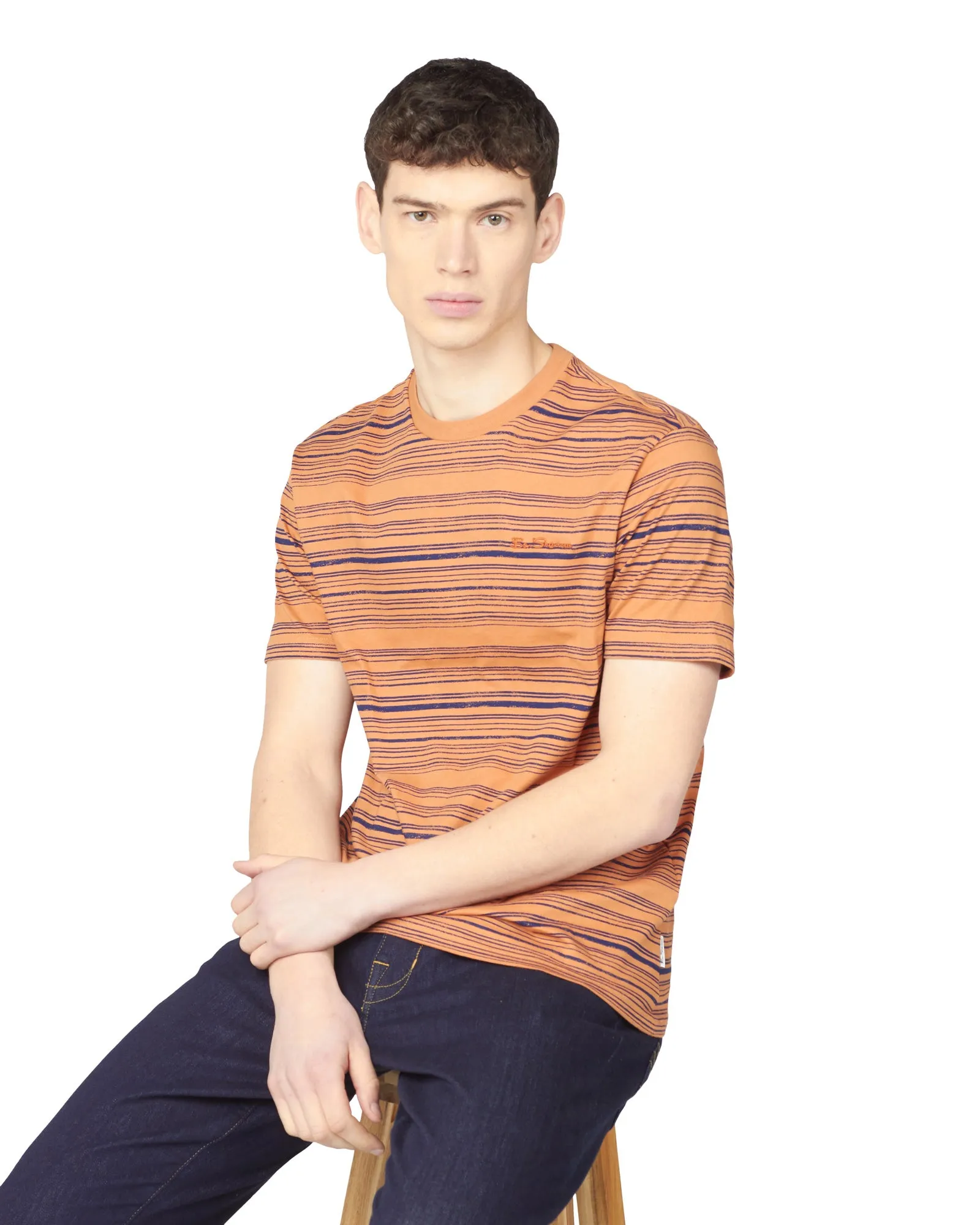Distressed-Print Tee - Anise sold by Ben Sherman product image thumbnail 4