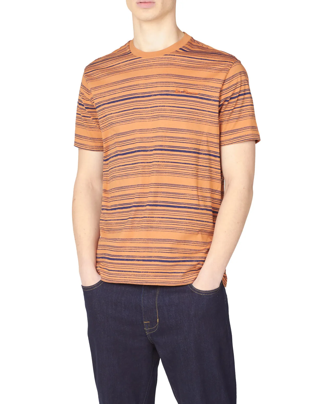 Distressed-Print Tee - Anise sold by Ben Sherman