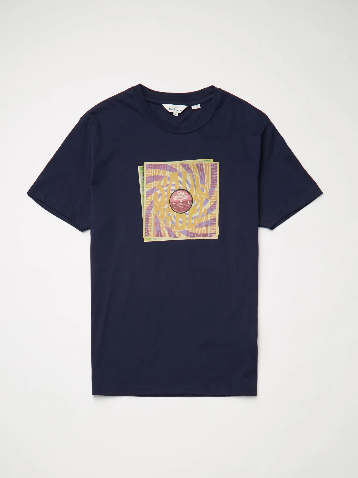 Soul Rebel Record Graphic Tee - Marine sold by Ben Sherman product image thumbnail 5