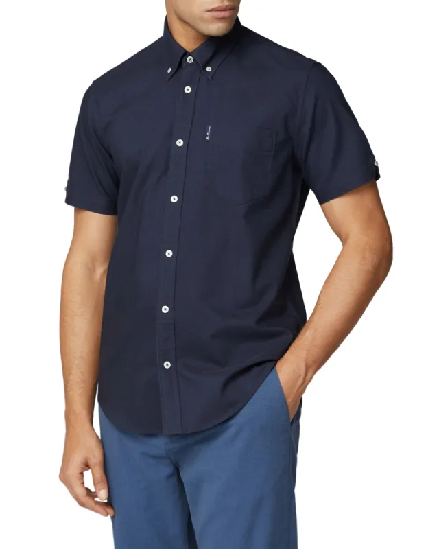 Short-Sleeve Signature Oxford Shirt - Dark Navy sold by Ben Sherman