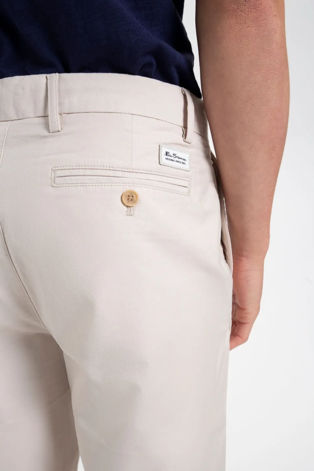 Everyday Slim Fit Chino Short - Putty sold by Ben Sherman product image thumbnail 4
