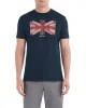 Union Jack Slice Graphic Tee - Navy sold by Ben Sherman