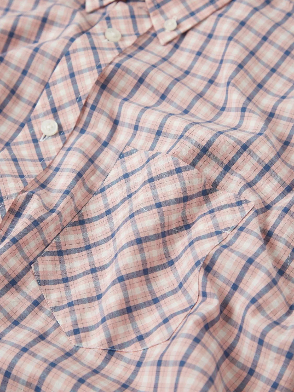 Signature House Check Long-Sleeve Shirt - Light Pink sold by Ben Sherman product image thumbnail 3