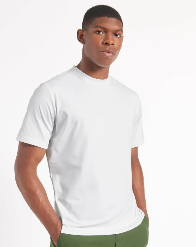 Performance Stretch Marl T-Shirt - Bright White sold by Ben Sherman