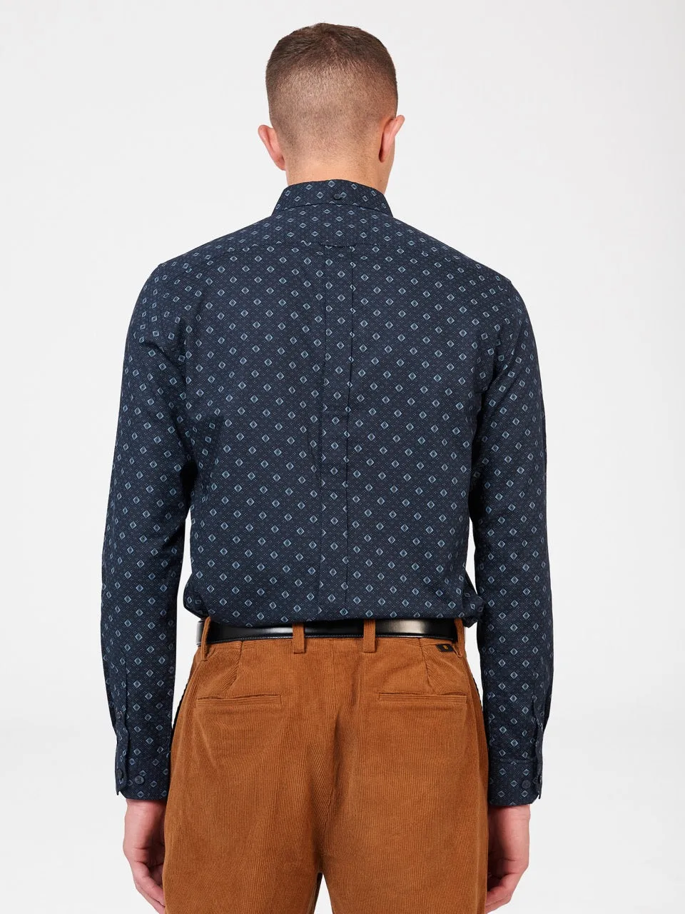 Signature Geo Print Shirt - Midnight sold by Ben Sherman product image thumbnail 5