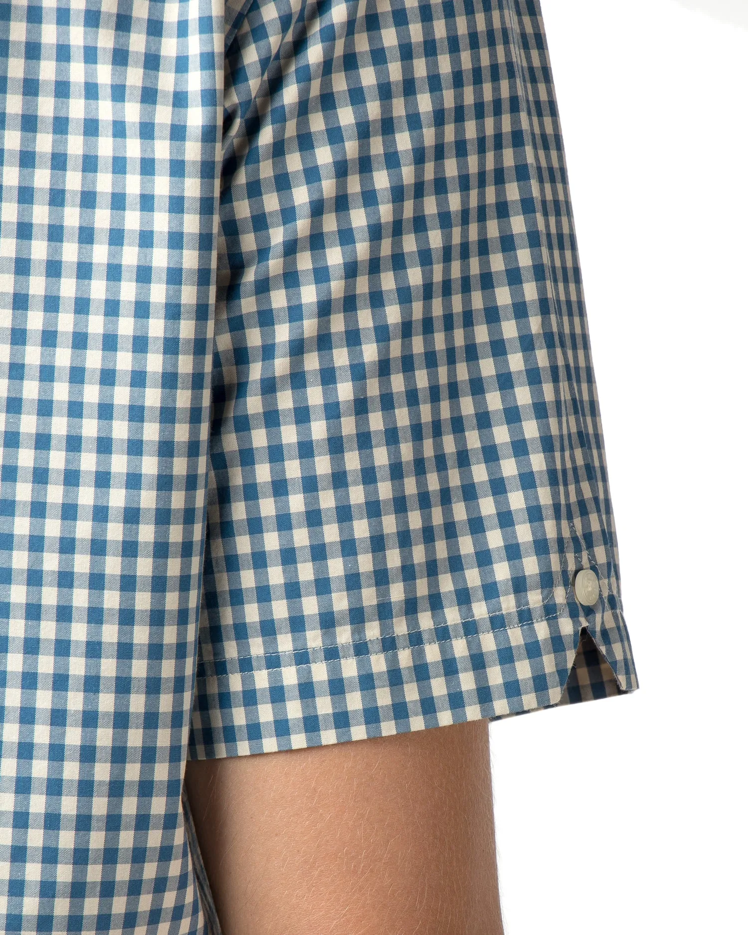 Short-Sleeve Gingham Shirt - Dark Blue sold by Ben Sherman product image thumbnail 3