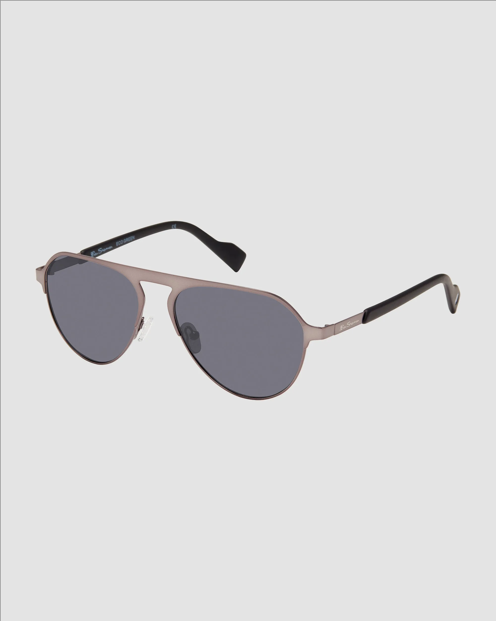 Fred Eco-Green Sunglasses - Matte Gun/Grey sold by Ben Sherman