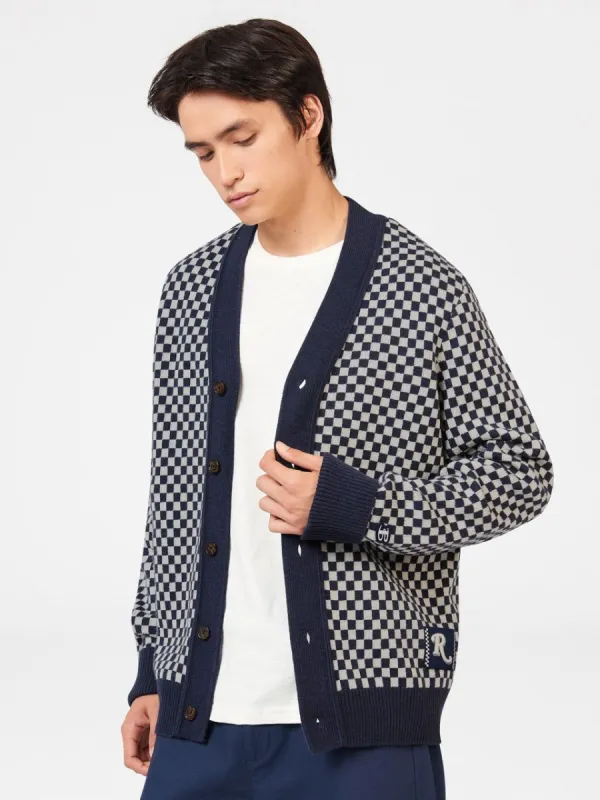 Rolling Stone Checkerboard Cardigan sold by Ben Sherman
