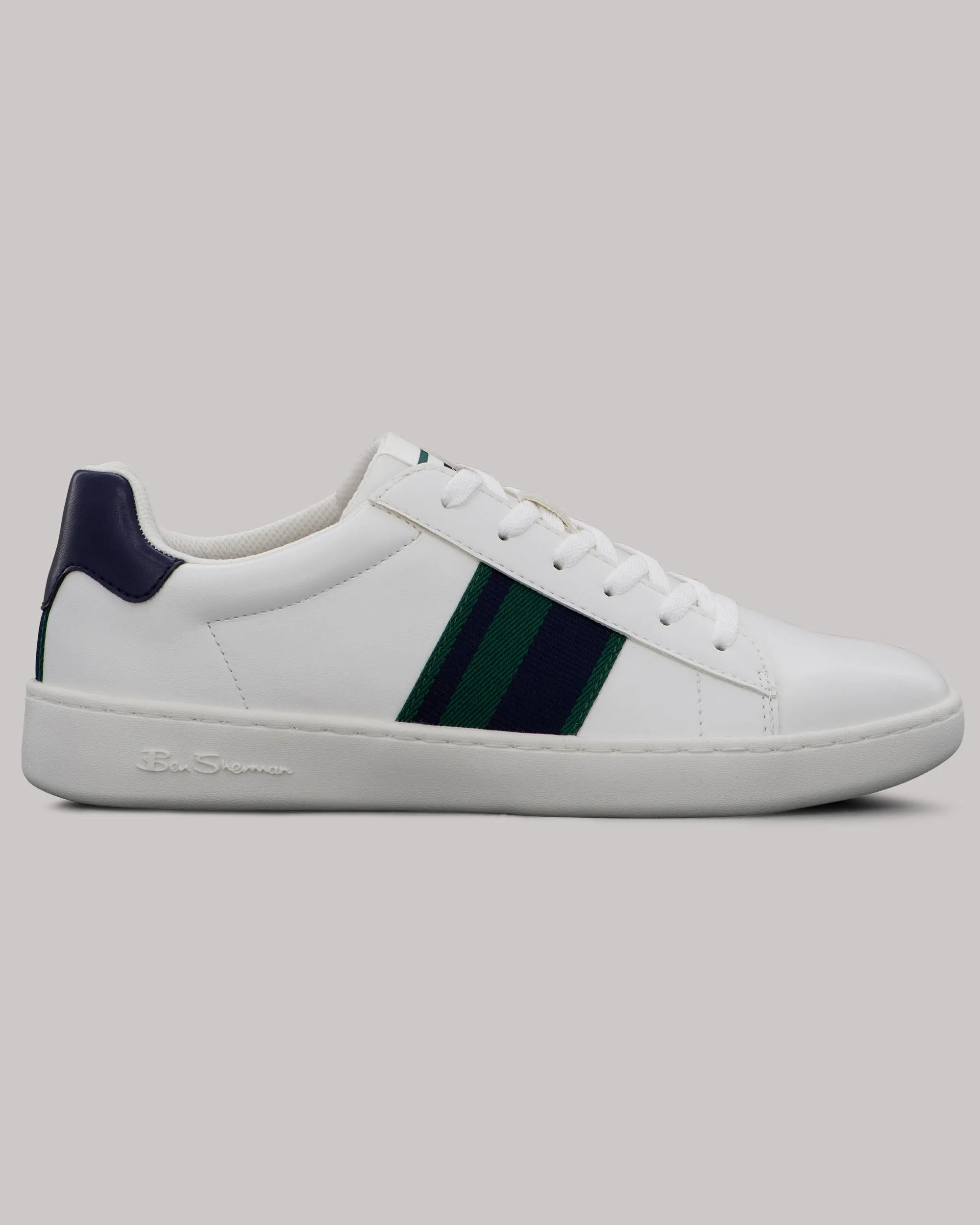 Hampton Stripe Sneaker - British Navy sold by Ben Sherman