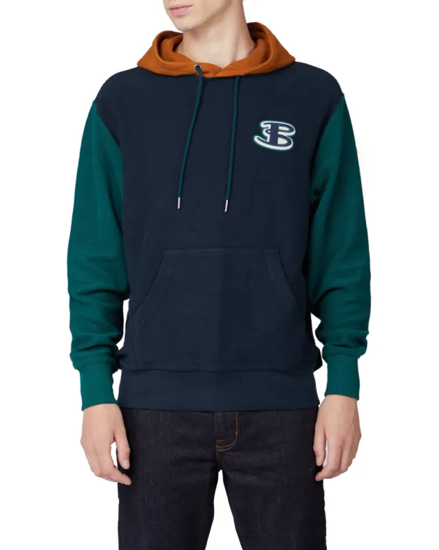 B By Ben Sherman Reverse Loopback Hoodie - Midnight made by Ben Sherman