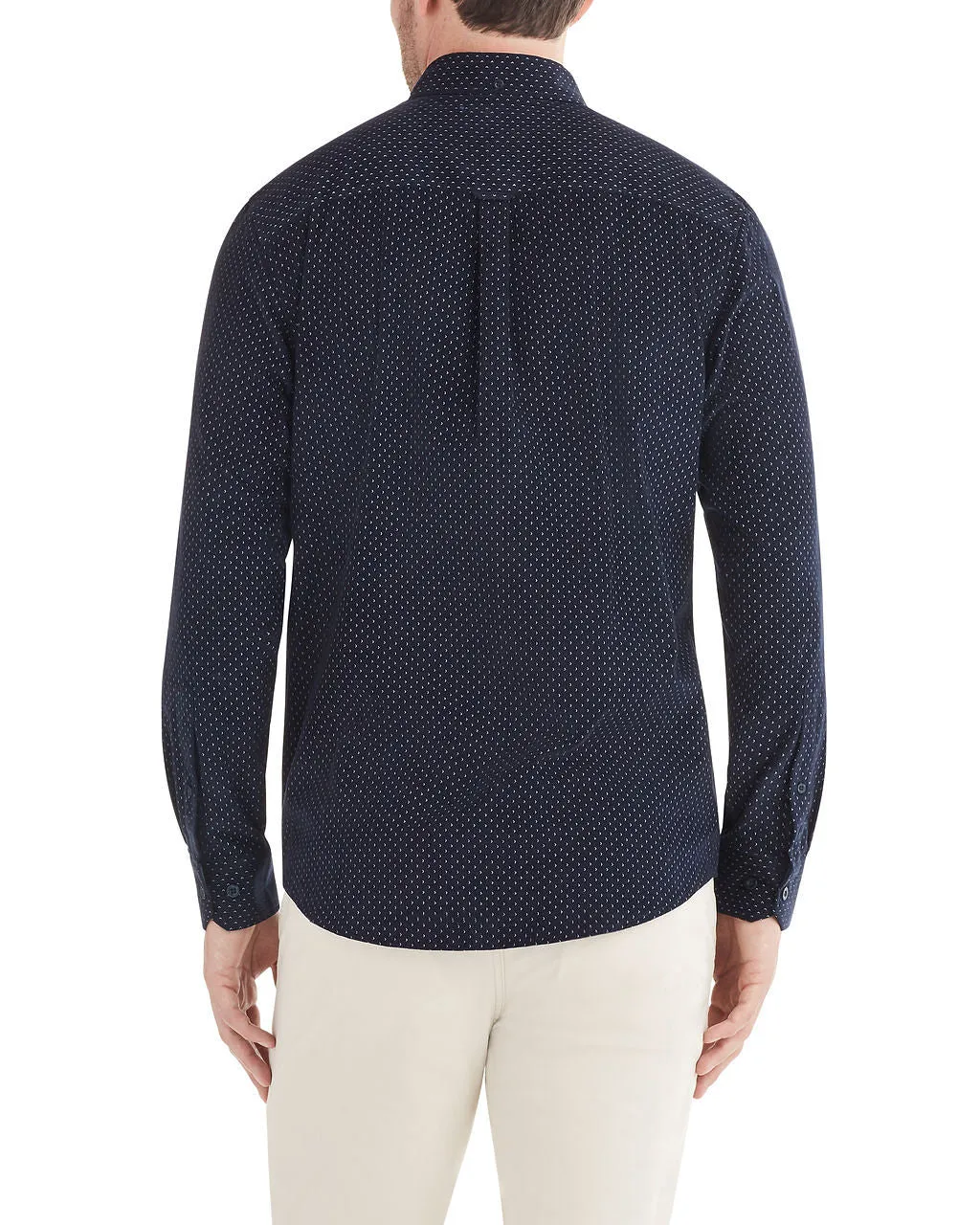 Long-Sleeve Geo Print Cord Shirt - Ink sold by Ben Sherman product image thumbnail 2